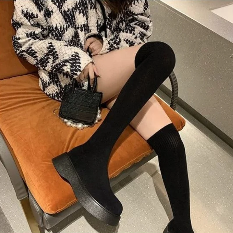 Sock Boot Women - Stivali calzini elastici al ginocchio con