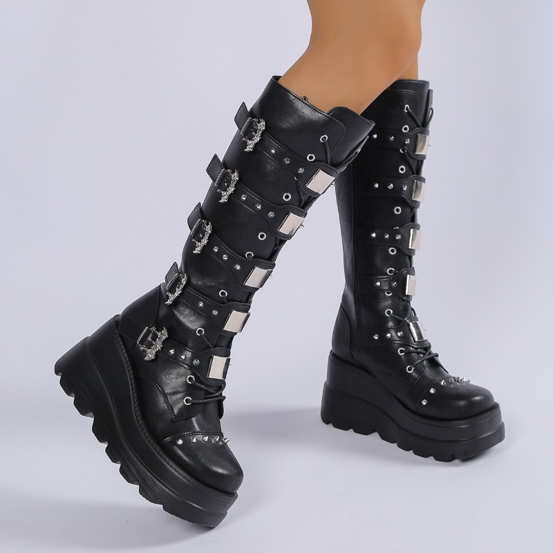 Stivali neri al ginocchio da d - Knee High Boots Women recensione e prezzo