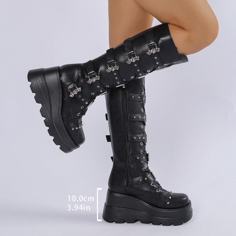 Stivali neri al ginocchio da d - Knee High Boots Women recensione e prezzo
